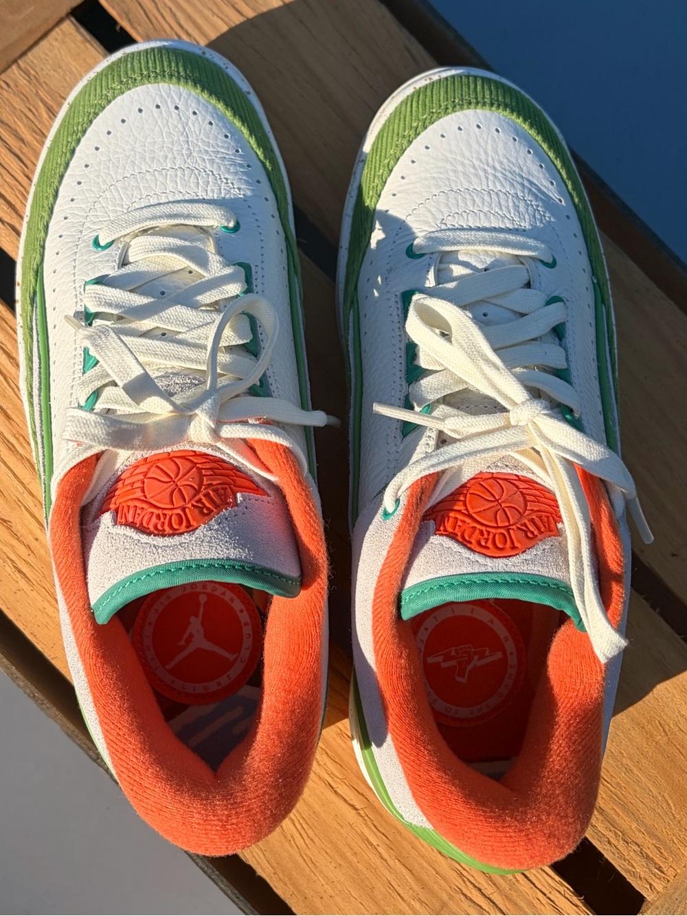 Nike Air Jordan 2 Retro Low SP “Titan X” Color: Sail/Safety Orange/Chlorophyll